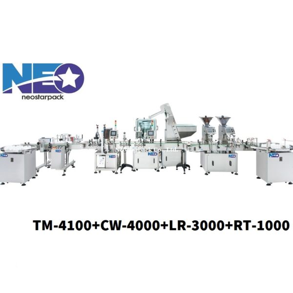 dietary supplement capsule counting packaging line